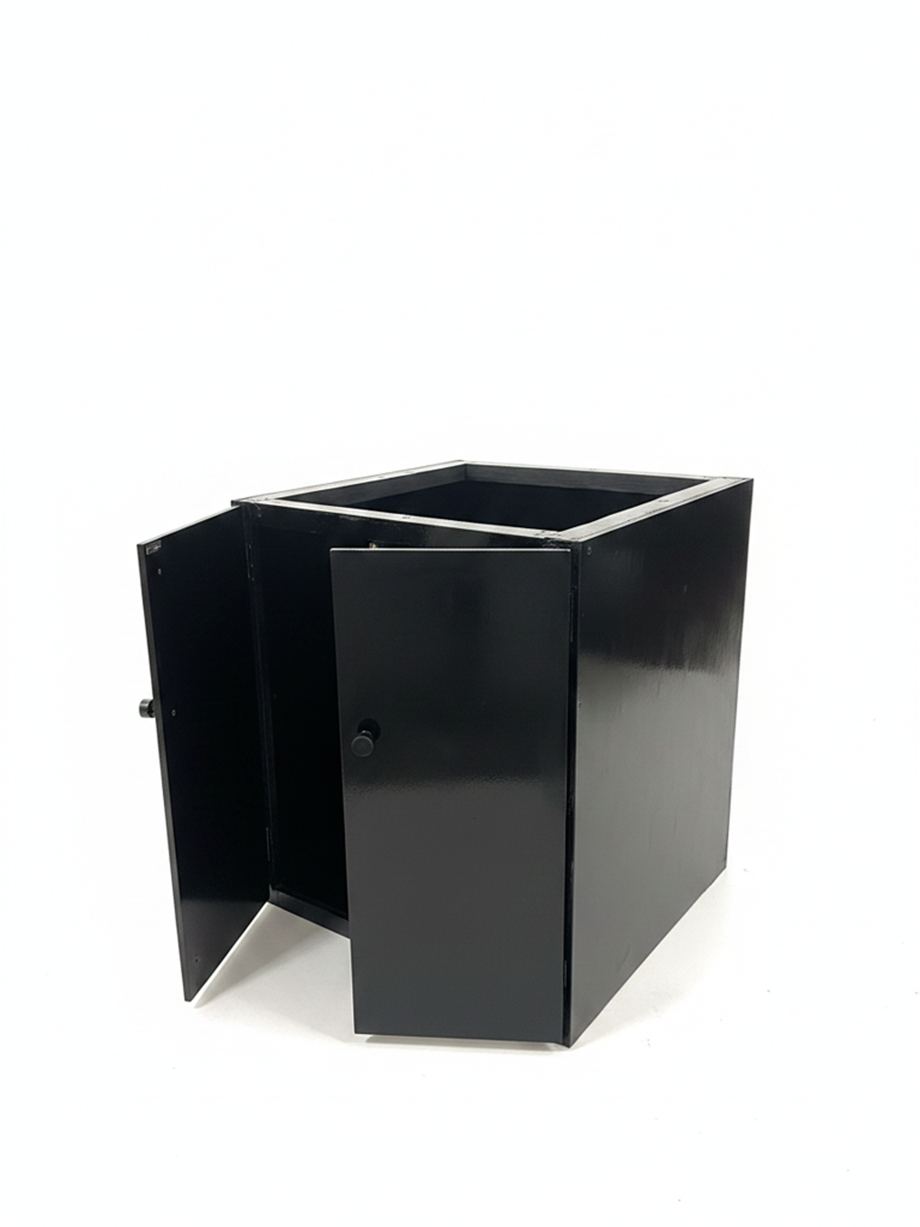 Round Maple Black/Blue Poker Table
